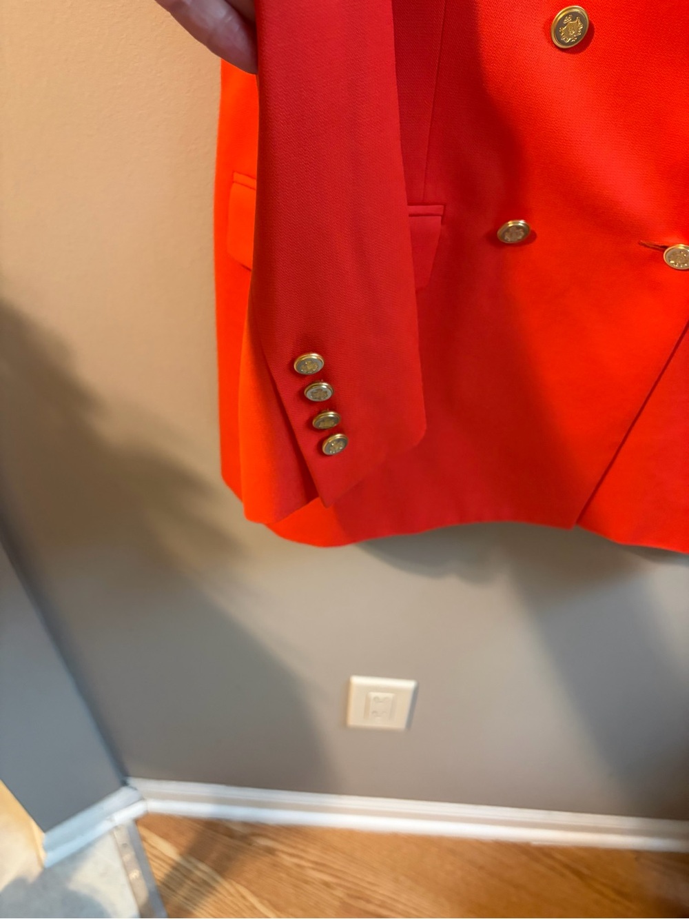 Austin Reed Coral-Orange Double-Breasted Blazer
#0091 - Picture 5 of 8